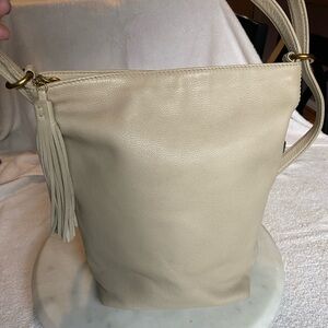 Cream HOBO International Blaze Bucket Bag